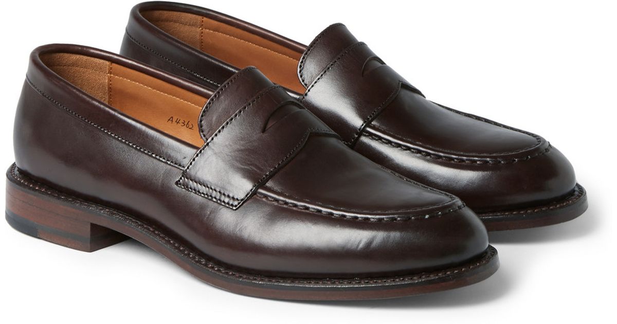 J.Crew Ludlow Leather Penny Loafers in Brown for Men | Lyst