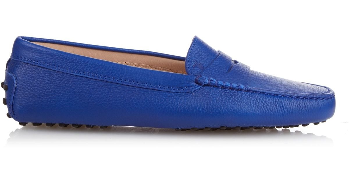 Tod's Gommino Leather Loafers in Blue 