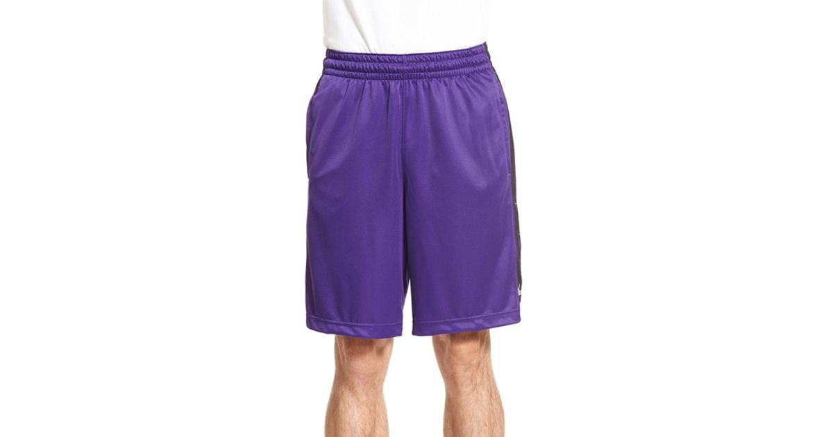 black and purple nike shorts