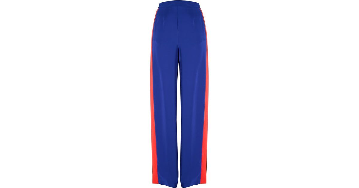 side stripe palazzo pants