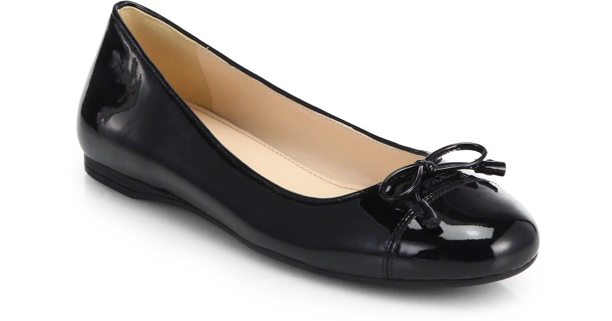 prada ballerina flats with bow