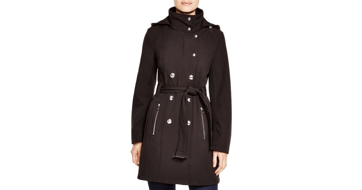 calvin klein soft shell trench coat