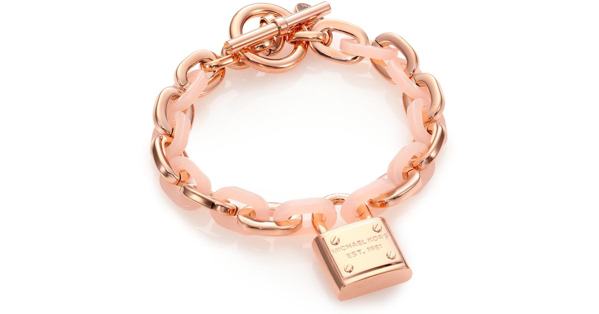 mk padlock bracelet