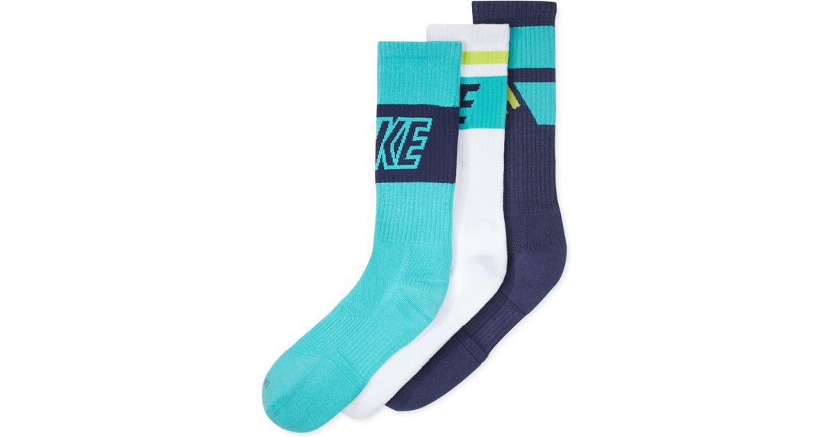 nike dri fit fly rise crew socks