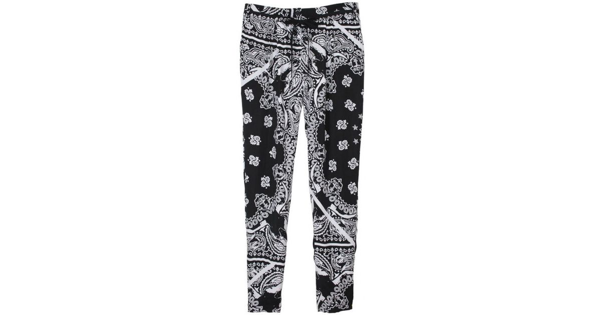 green bandana pants