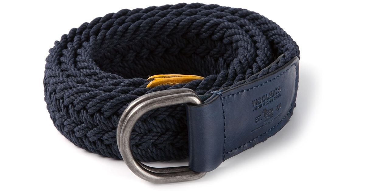 blue woven belt