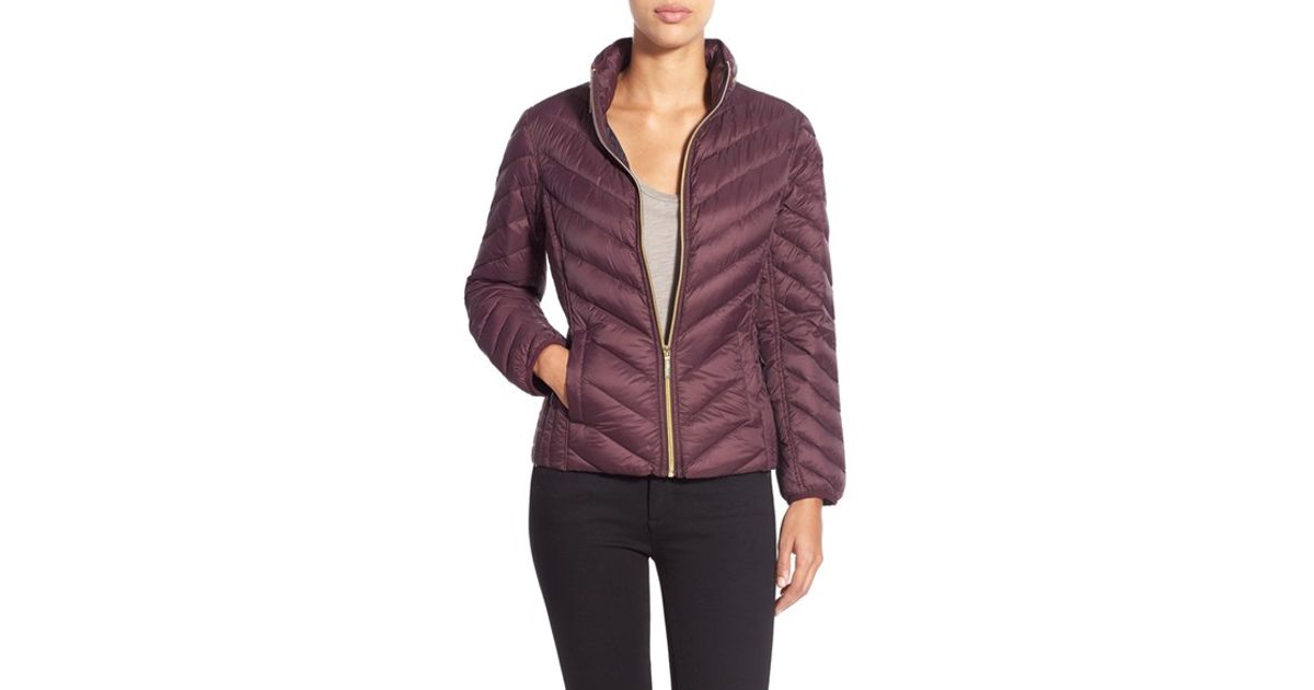 michael kors eggplant coat