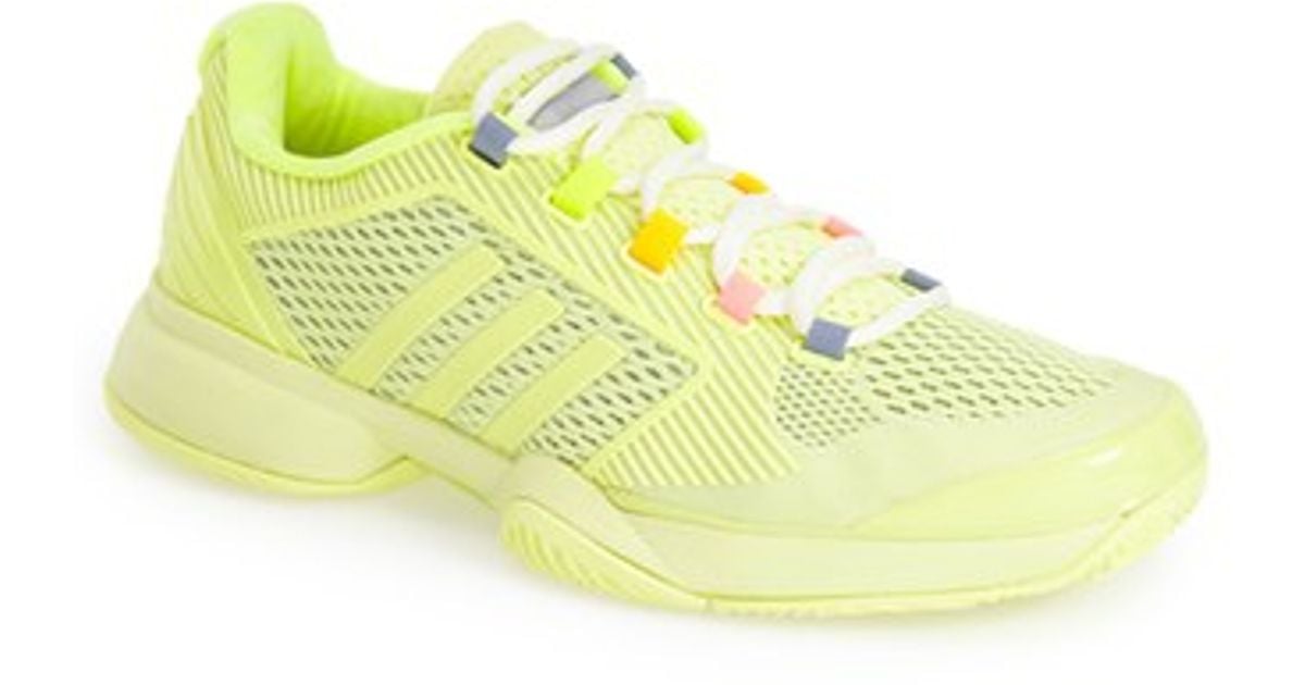 Adidas Stella Mccartney Barricade 15 Tennis Shoe In Yellow Lyst Adidas Stella Mccartney Barricade 15 Tennis Shoe In Yellow Lyst