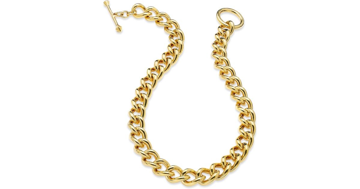 Lauren by Ralph Lauren 14k Goldplated Chain Link Toggle Necklace in