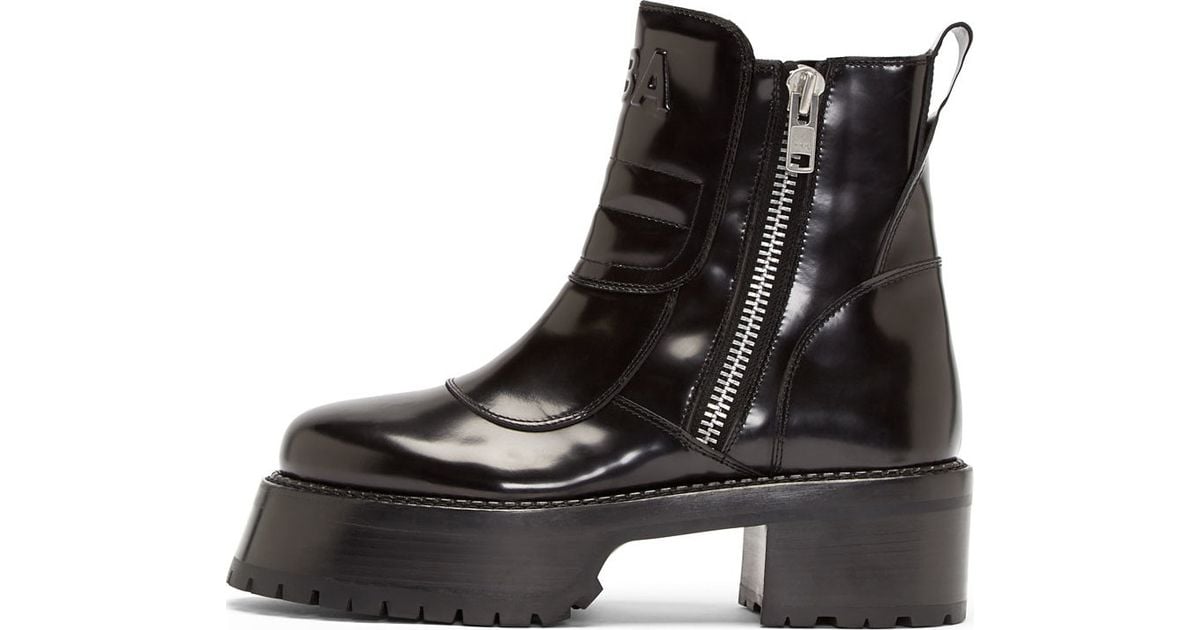 Hood By Air Black Leather Forfex Edition Centaur Boots | Lyst