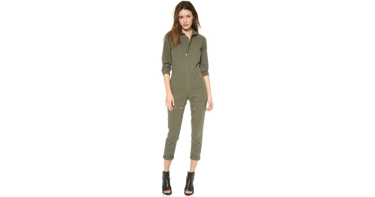 olive drab jumpsuit