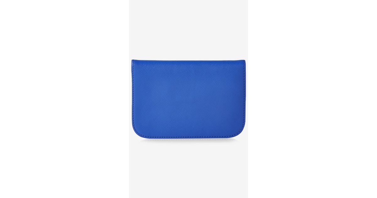 Express Mini Flap Cross Body Bag in Blue - Lyst