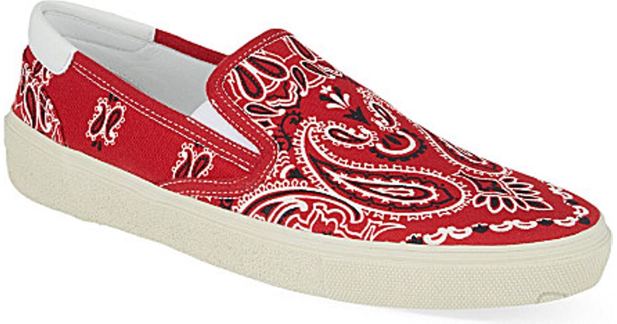 saint laurent bandana sneakers