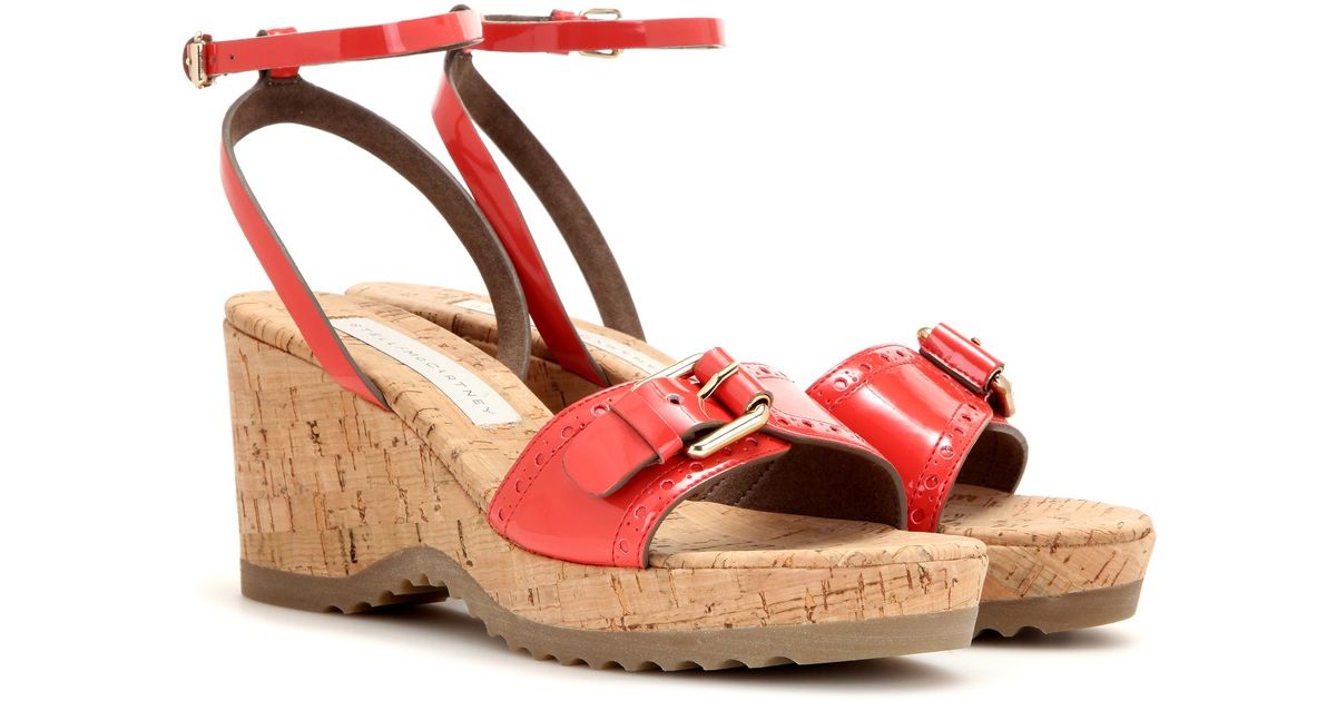 stella mccartney wedge sandals