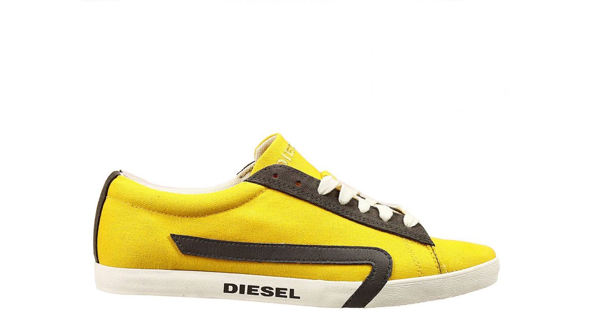 yellow diesel sneakers