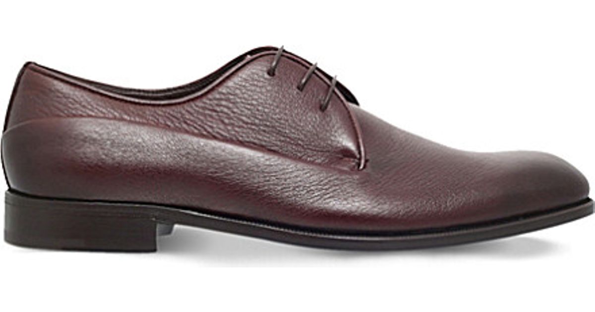 Udine Leather Derby Shoes in Black - Zegna