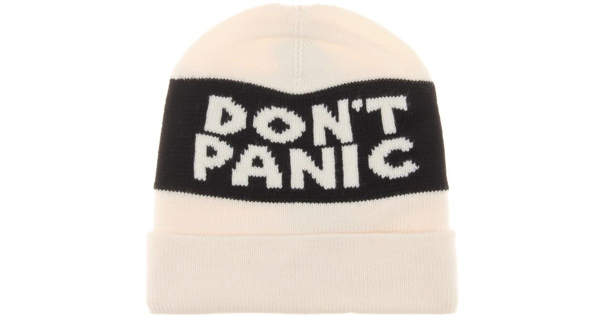 Marc By Marc Jacobs Don'T Panic Wool Hat in White - Lyst