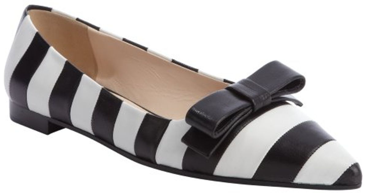 prada flats with bow