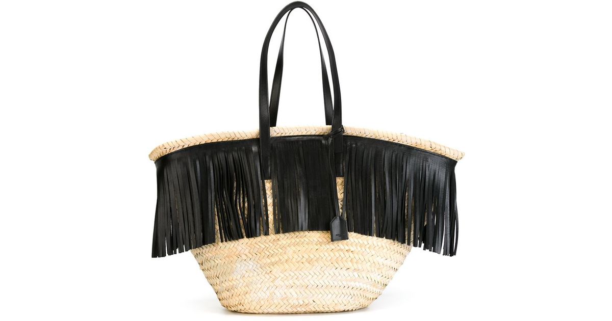 ysl straw bag
