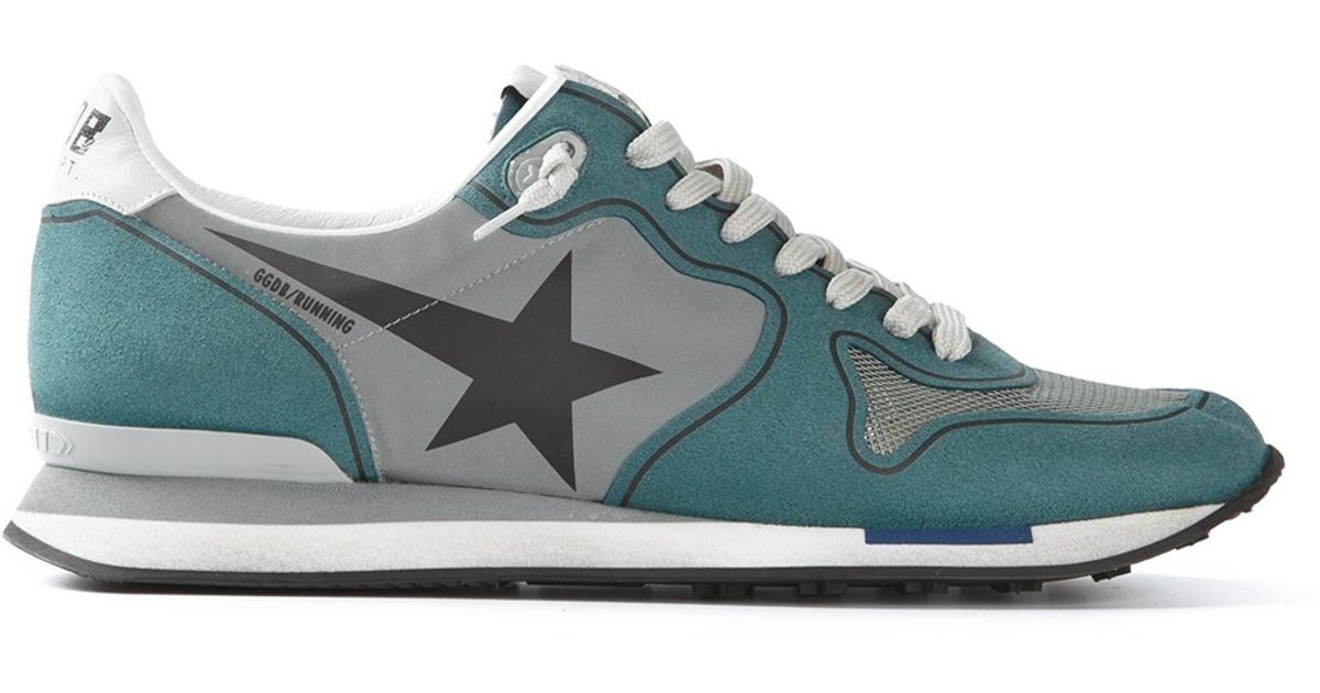Golden Goose Running Sneakers in Grey (Green) Lyst