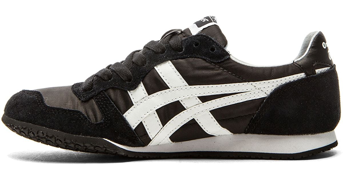 Onitsuka Tiger Synthetic Serrano Sneakers in Black & White (Black) - Lyst