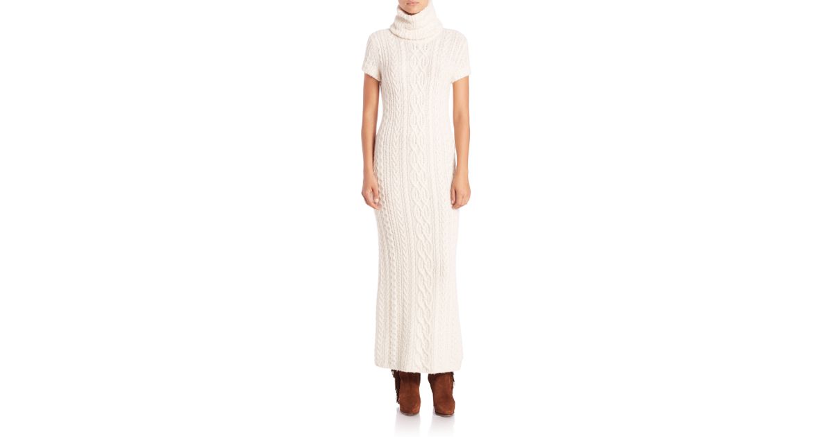 ralph lauren cable knit sweater dress