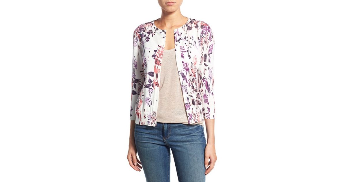 floral print cardigan