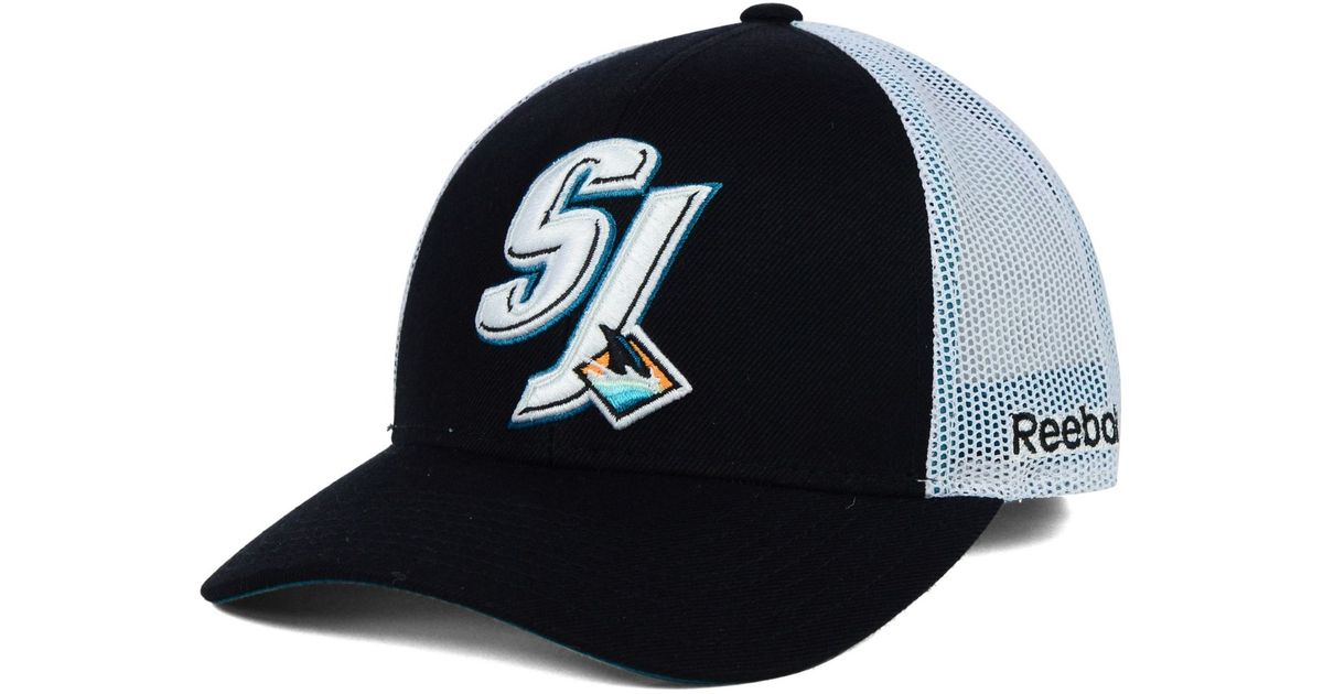 san jose sharks trucker hat