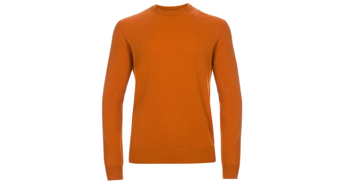 mens burnt orange jumper