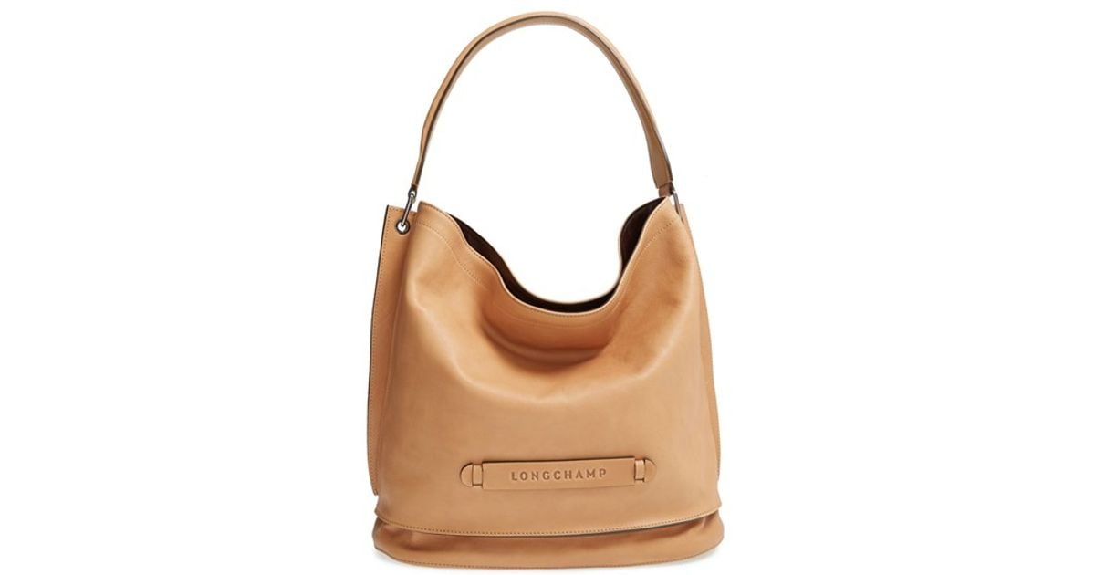 longchamp leather hobo