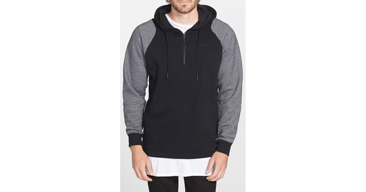 adidas originals sport luxe twill fleece hoodie