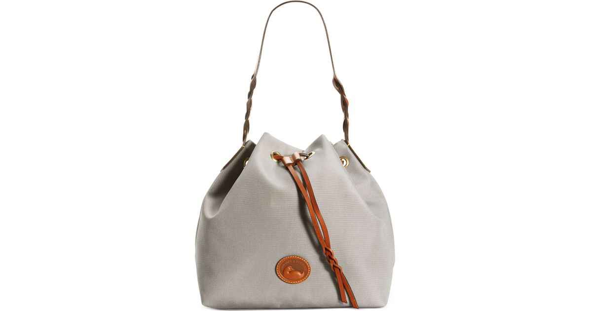 dooney bourke drawstring bucket bag