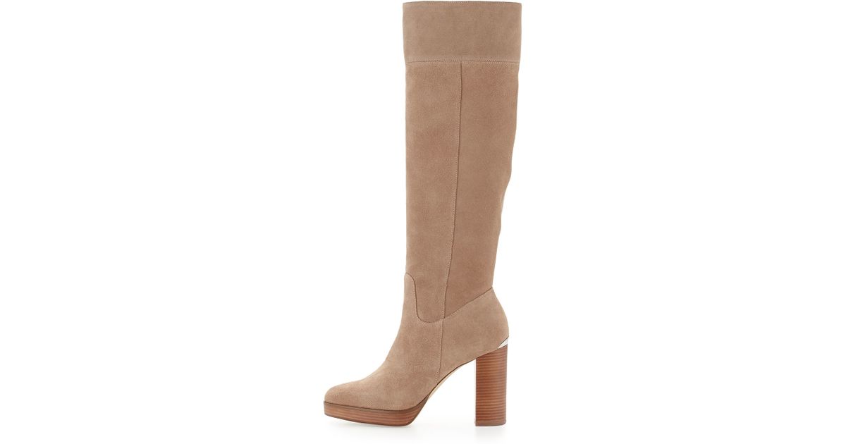 michael kors regina suede boots