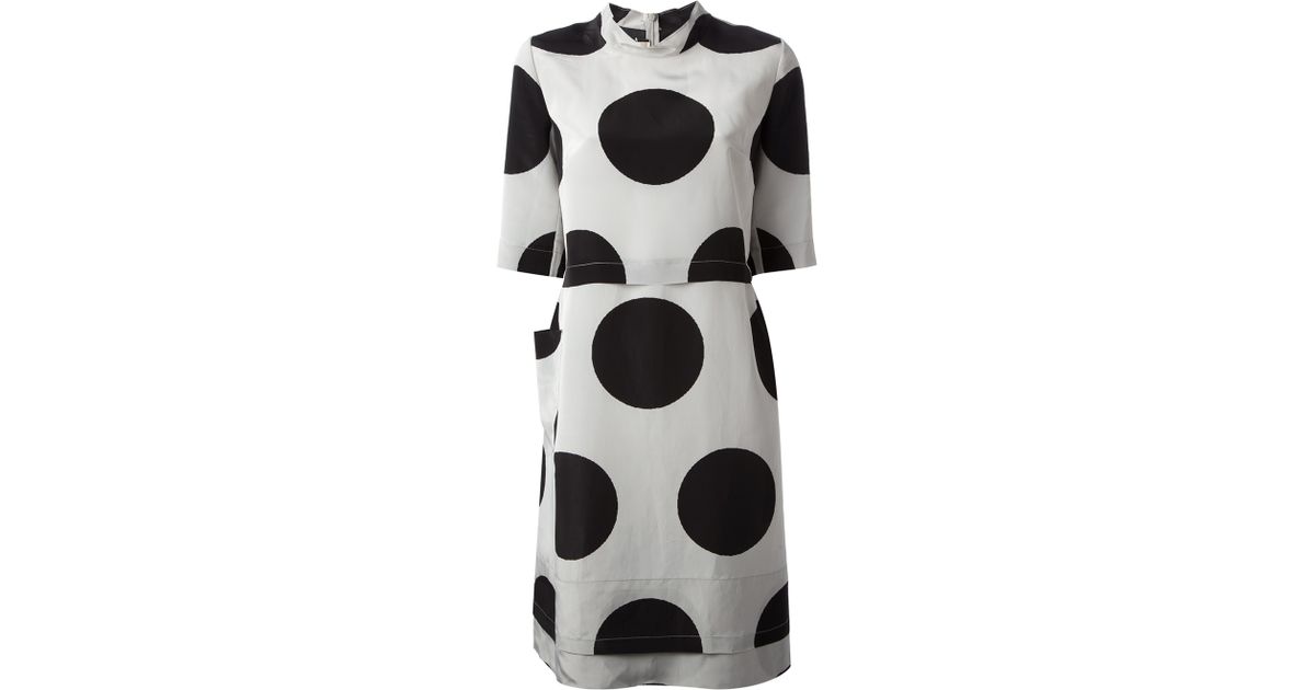 large polka dot dress