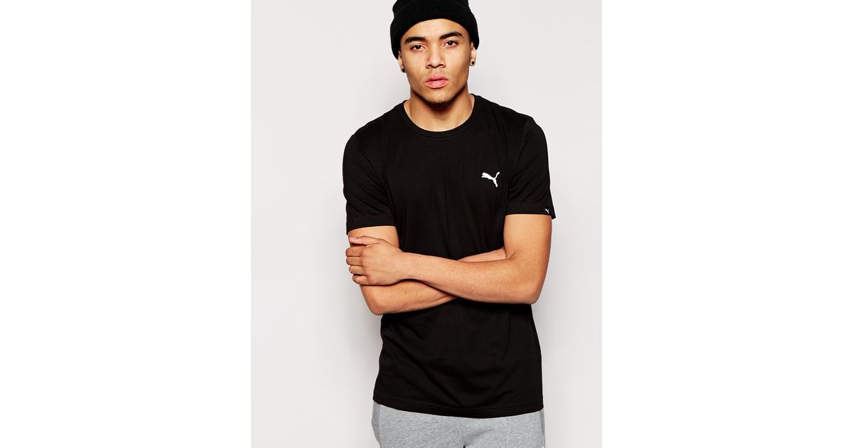 T-Shirt With in Lyst Black Logo for | Small Men PUMA
