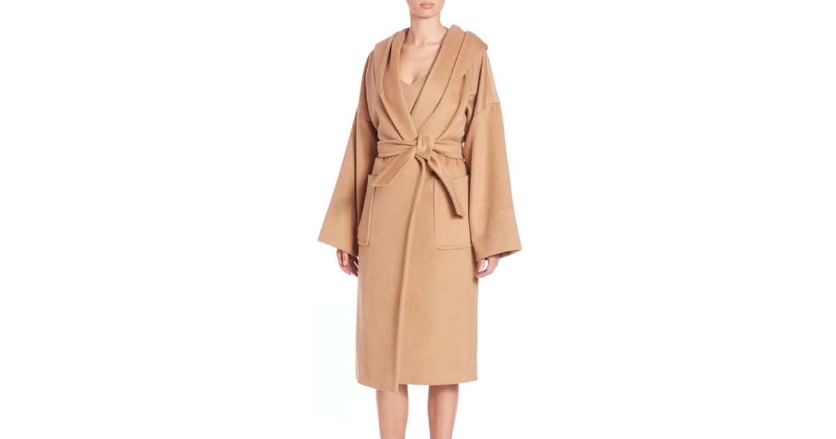 Lyst Max Mara Goloso Oversized Camelhair Coat In Natural