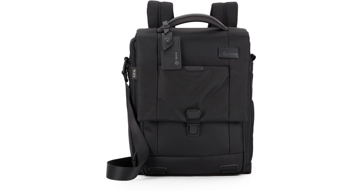 T-Tech By Tumi Convertible Nylon Backpack in Black for Men | Lyst