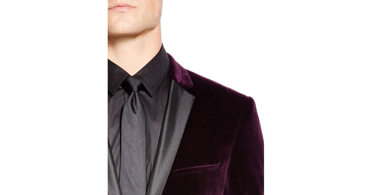 Hugo boss purple coat