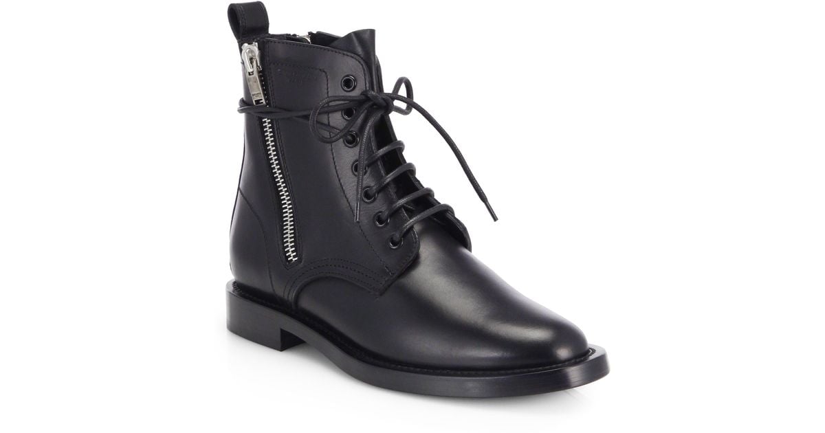 saint laurent ranger combat boots
