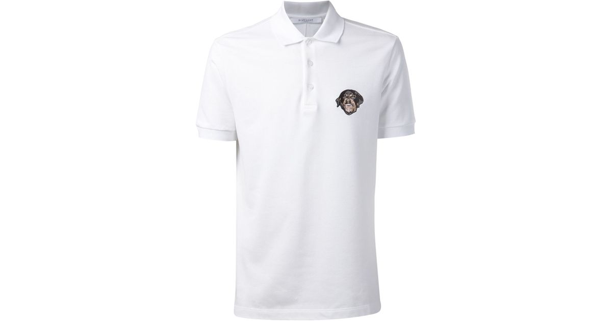 Givenchy Rottweiler Cotton Polo Shirt 