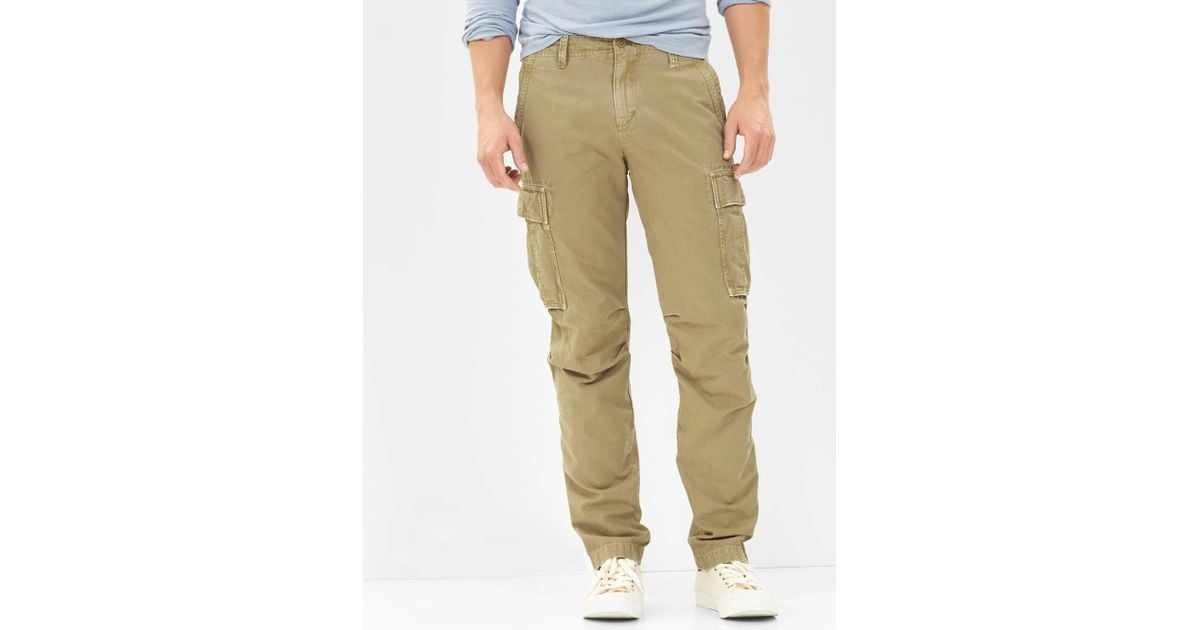 Gap Cargo Pants (slim Fit) in Natural for Men - Lyst