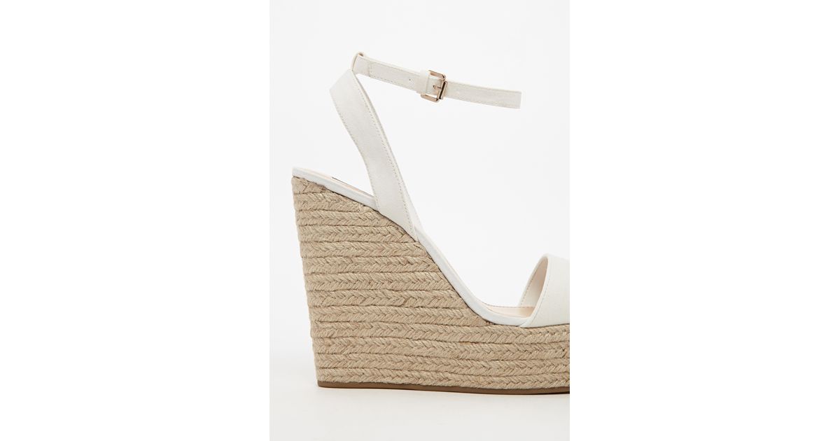 cream espadrille wedges