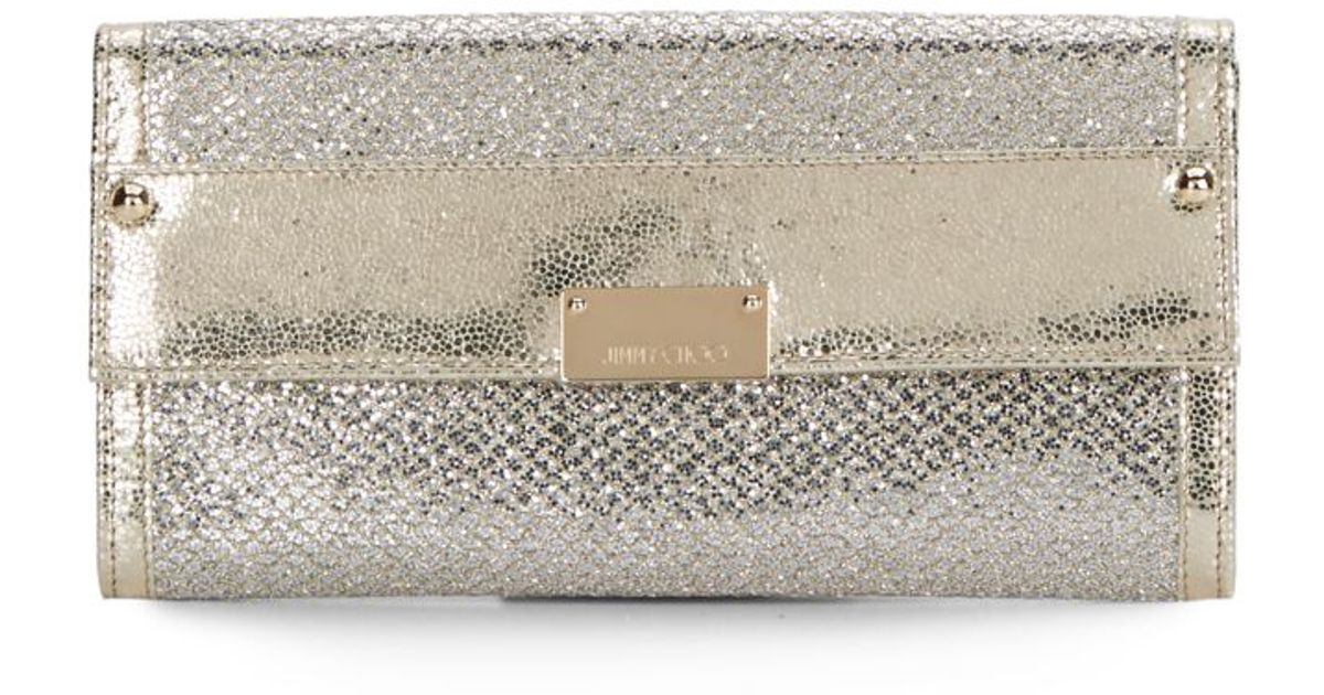 Jimmy choo metallic clutch Outlet