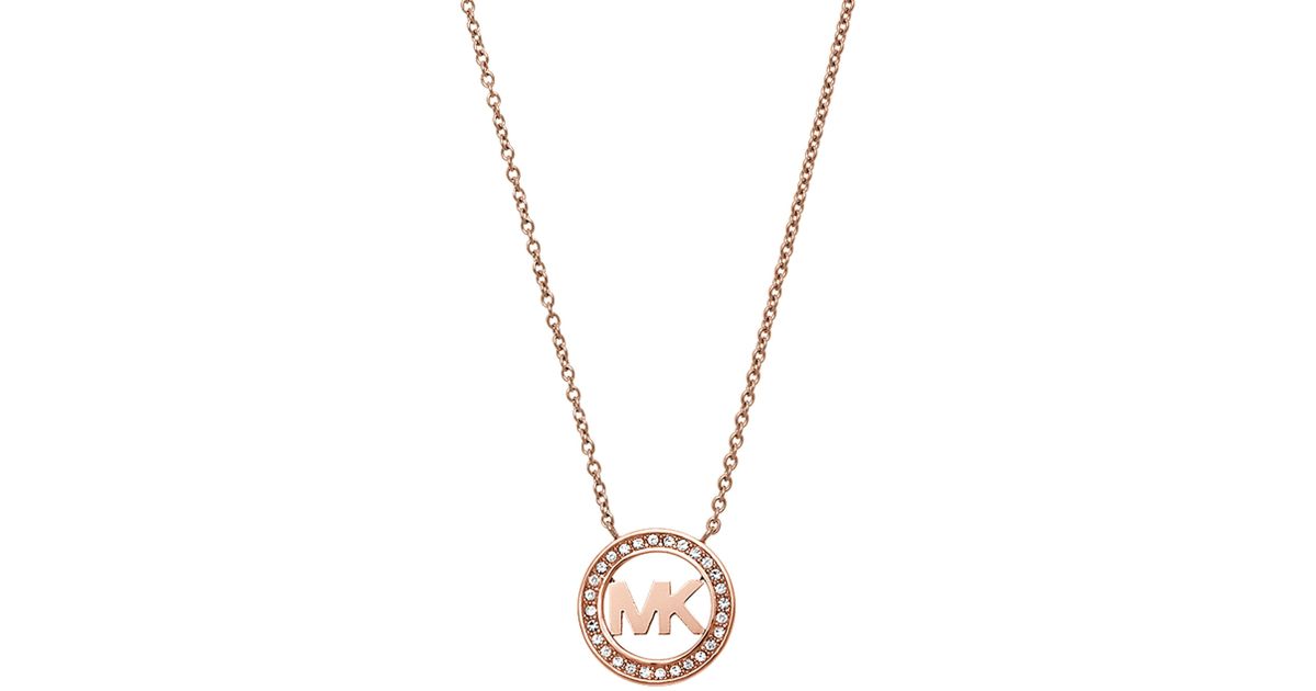 michael kors logo necklace