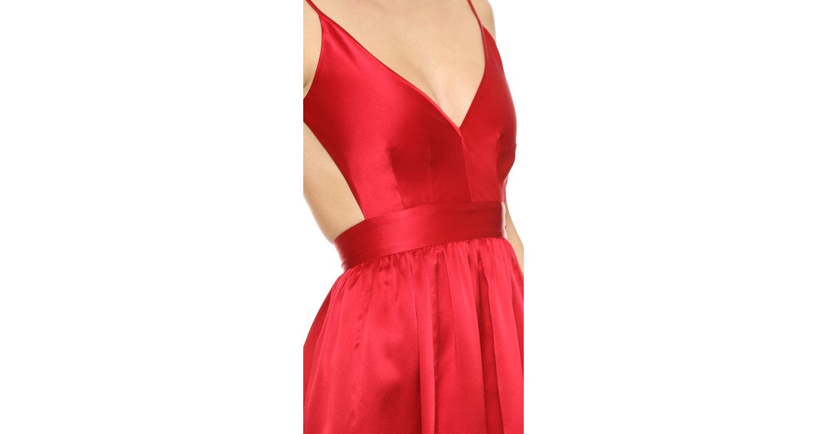 One By Babs Bibb Mini Dress Peach In Red Lyst