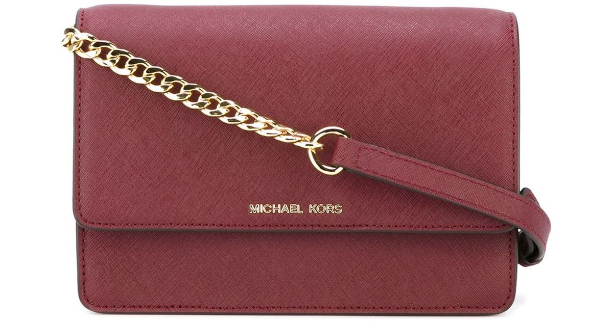 Lyst Michael Michael Kors Daniela Crossbody Bag in Red