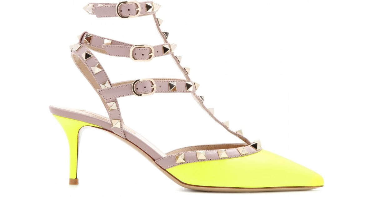 yellow valentino shoes