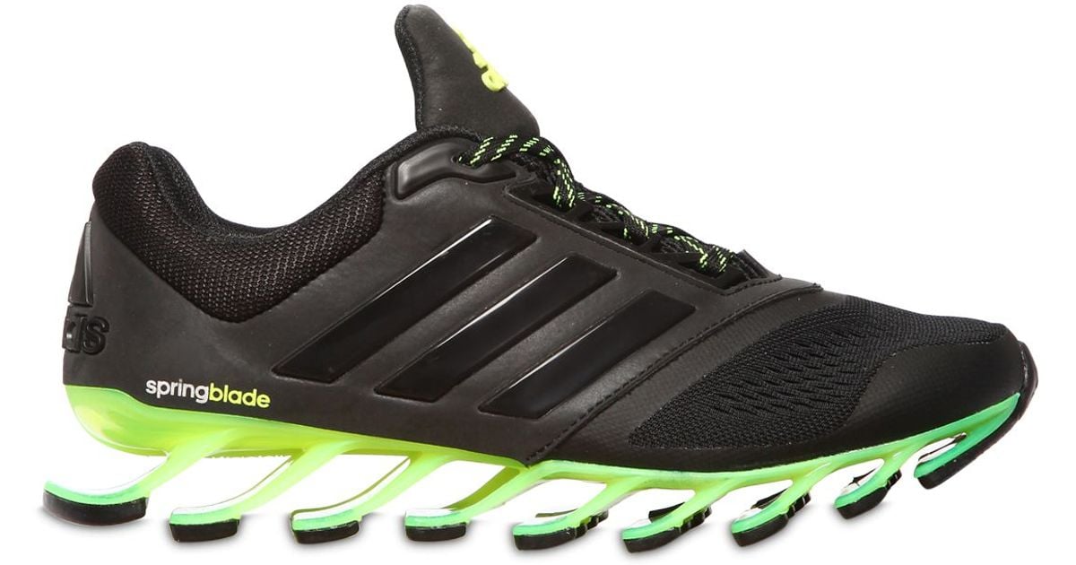 Lyst Adidas Spring Blade Running Sneakers in Black