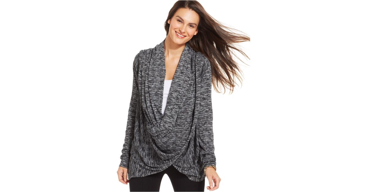 donna karan wrap sweater