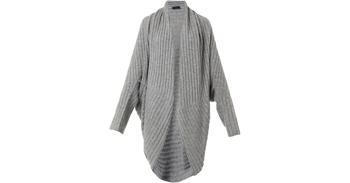 gray cocoon cardigan